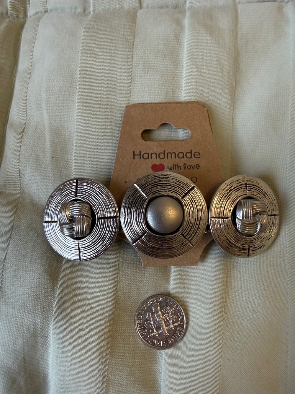 Silver-Tone Decorative Hair Barrette